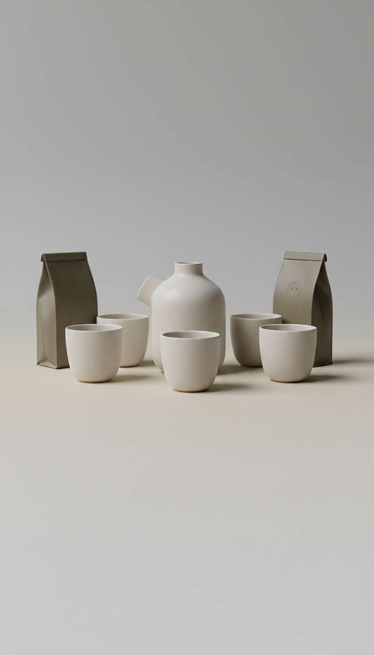 Minimalist Ceramic Cup Set
